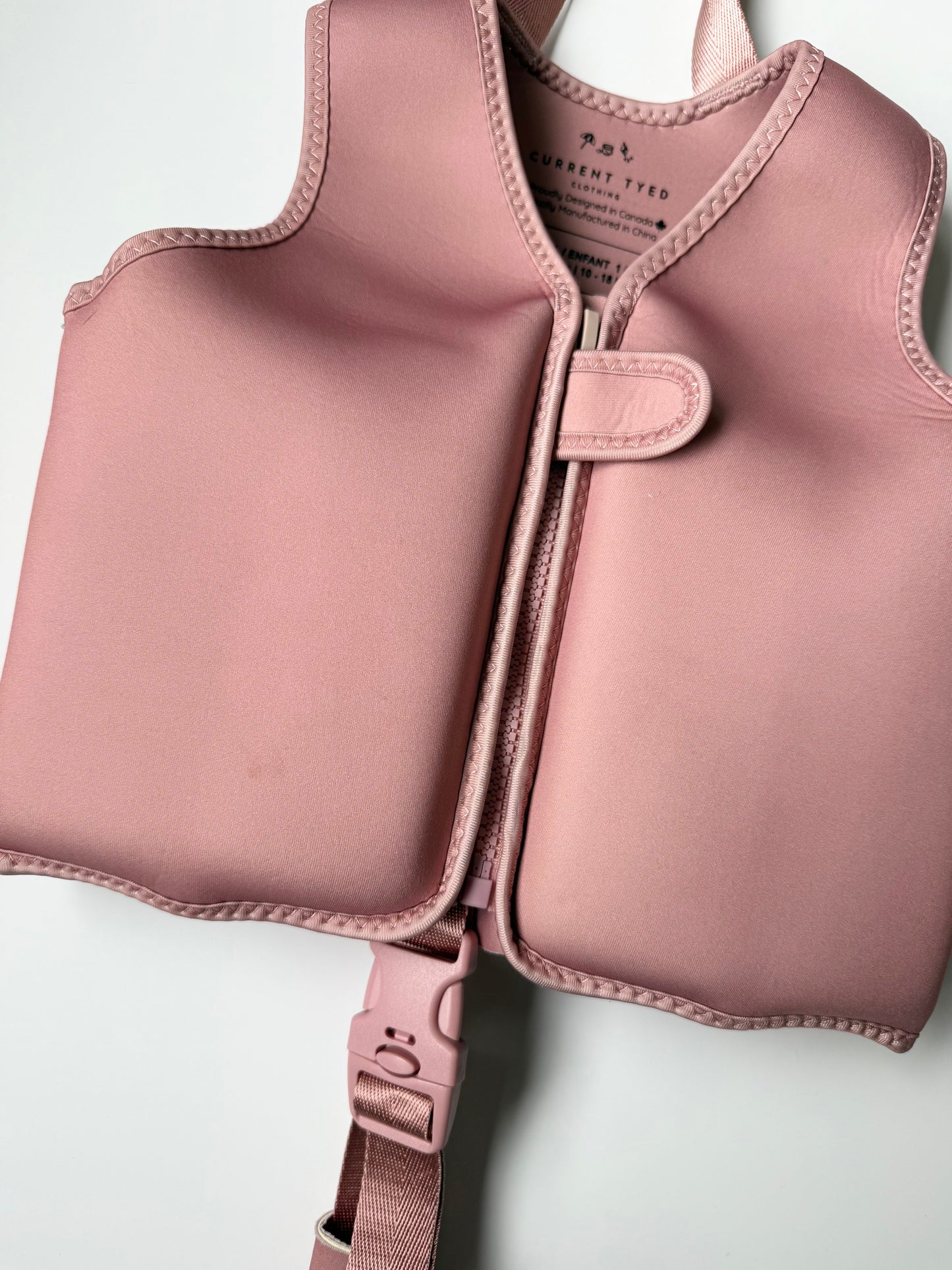 Current Tyed Swim Vest in Blush (1-3 Years)