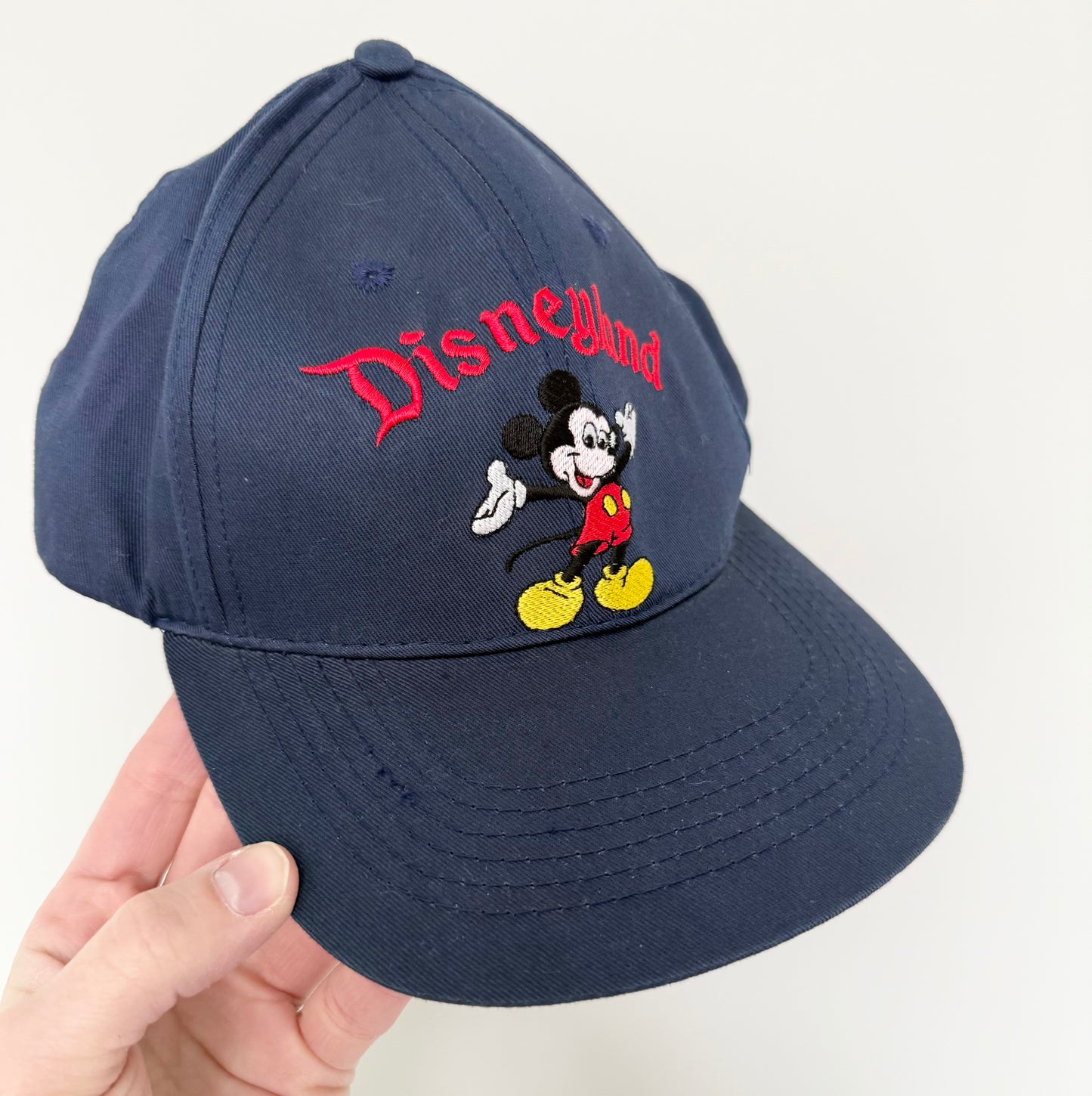 Adult Goofys Hat Co. Disneyland Navy Embroidered Mickey Ball Cap