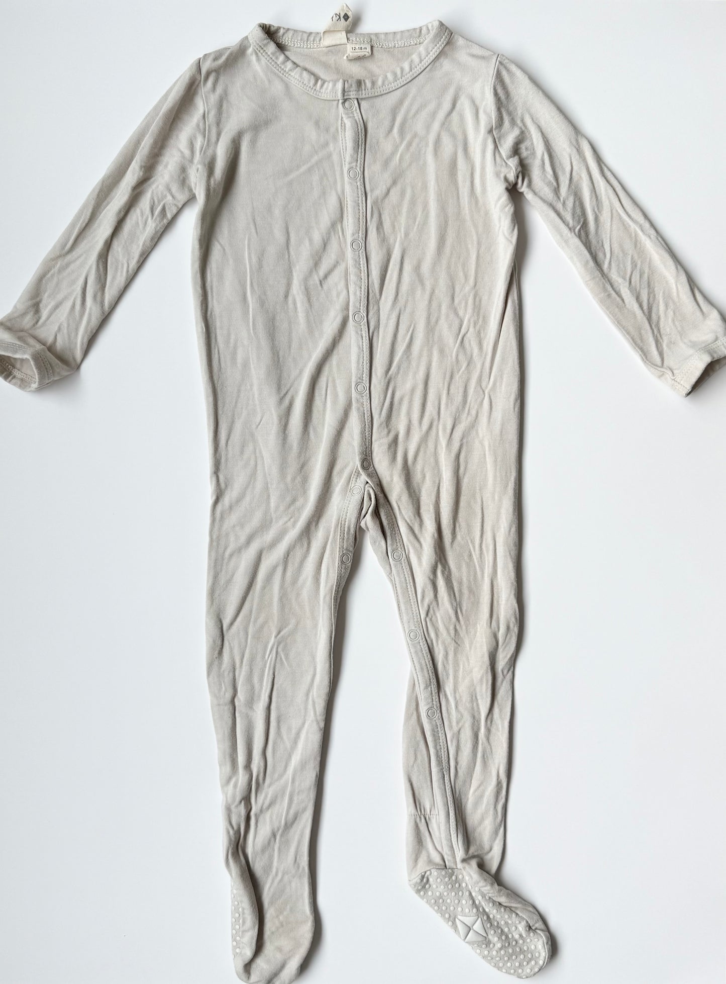 Kyte Oat Snap Footie Sleeper (12-18 Months)