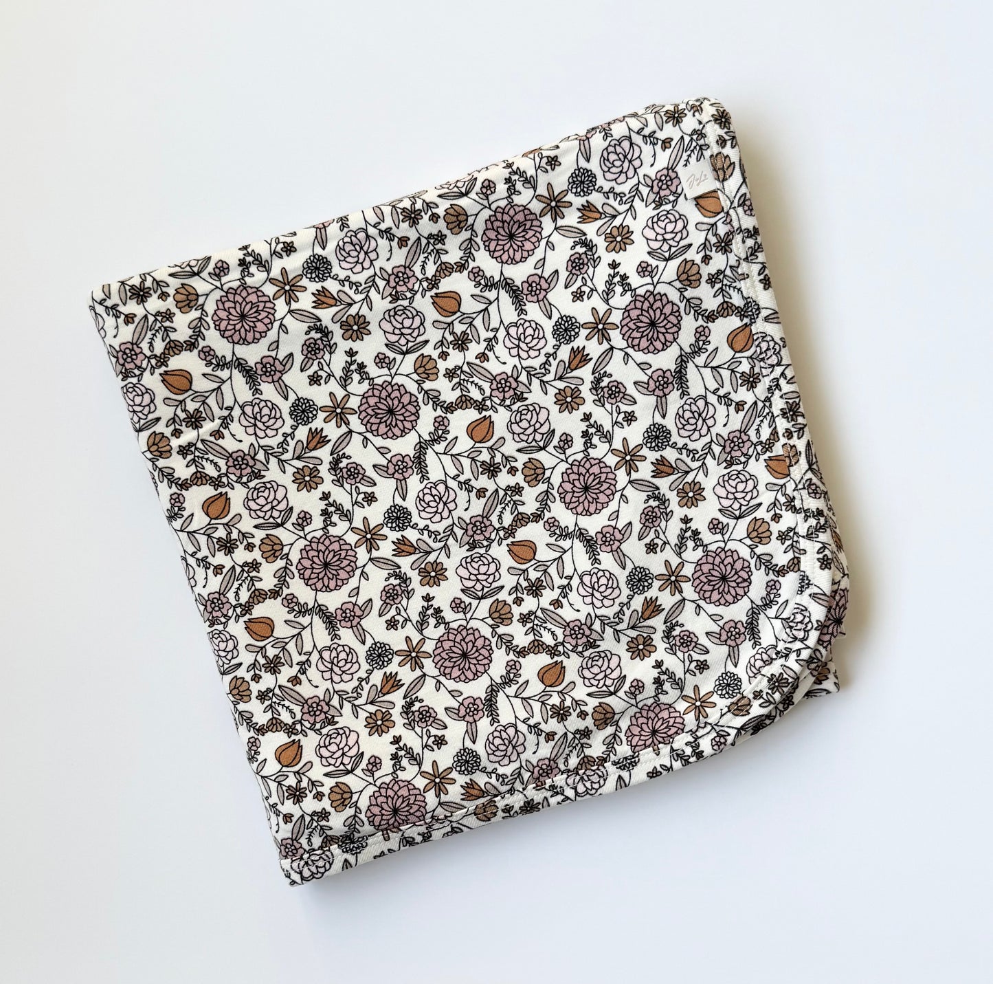 Jax & Lennon Antique Floral Swaddle Blanket