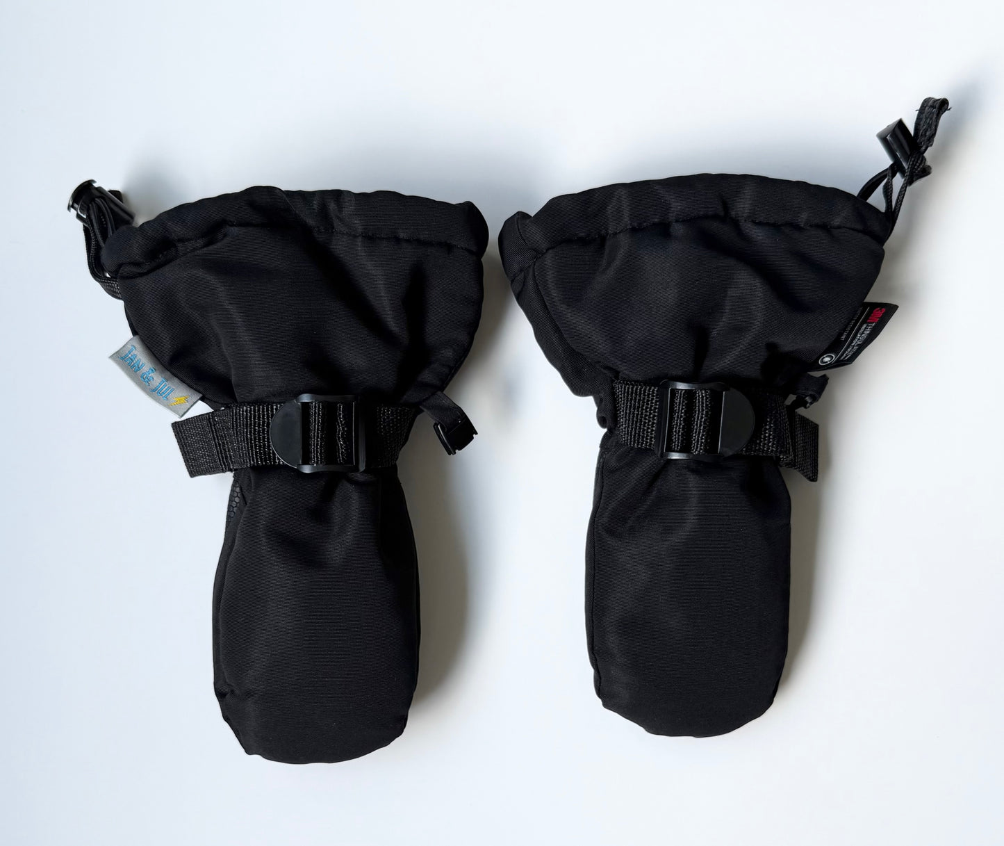 Jan & Jul Black Fleece Lined Toasty Dry Mittens - Extra Small (0-2 Years)
