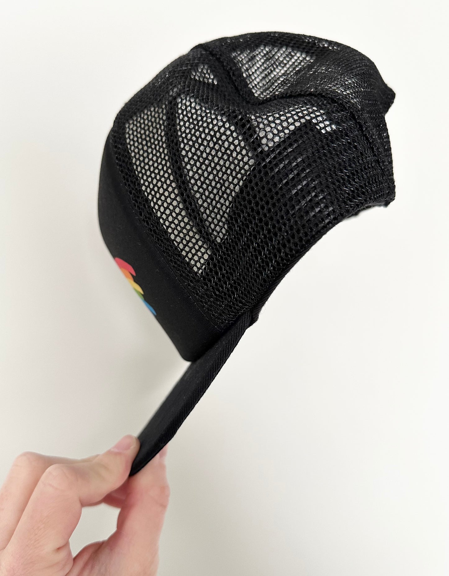 Whistle & Flute Rainbow Flatbrim Snapback Cap - Mesh (Medium: 3-6 Years)