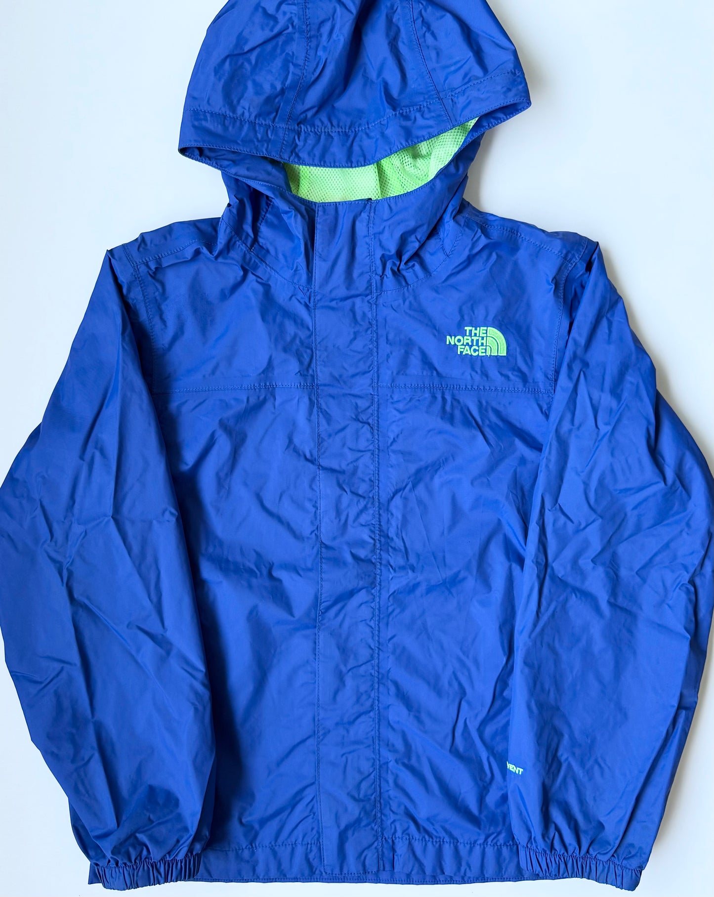 The North Face Royal Blue & Neon Green Dry Vent Wind Breaker - Small (7-8 Years)