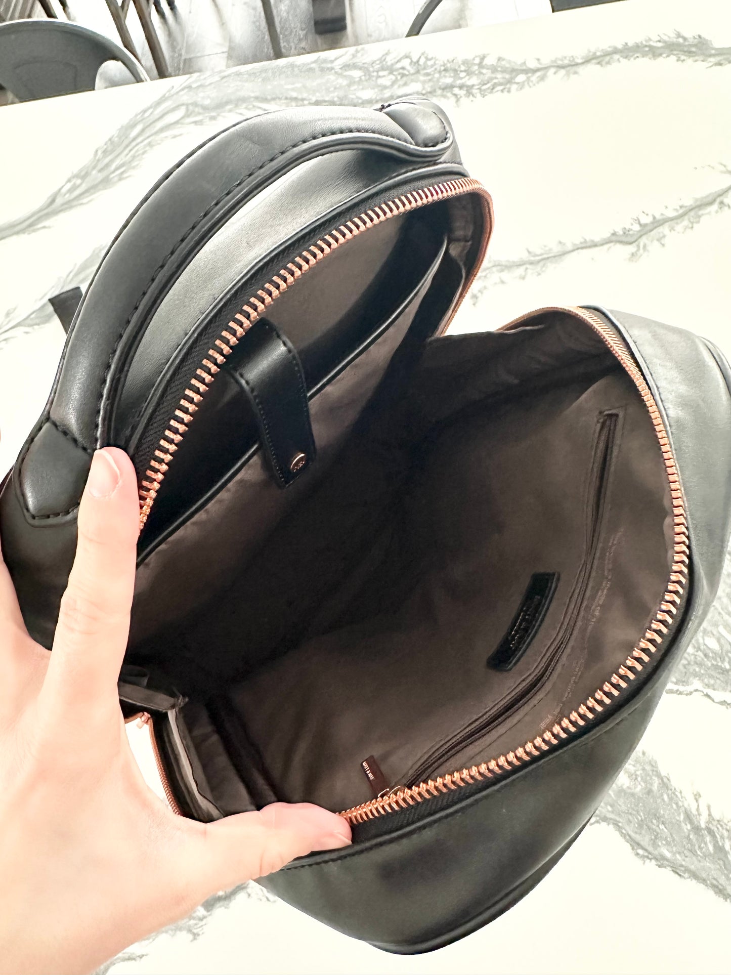 Matt & Nat Alex Black Vegan Backpack - Loom Collection