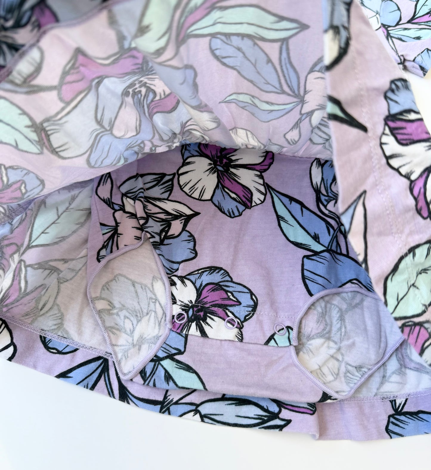 Bonds Blue Floral Onesie Dress (6-12 Months)