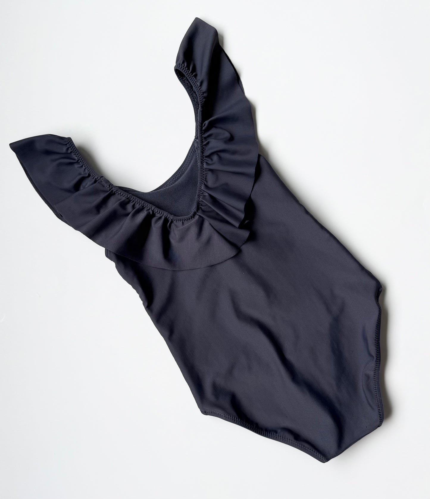 H&M Dark Grey Ruffle One Piece Swimsuit (4-6 Years)