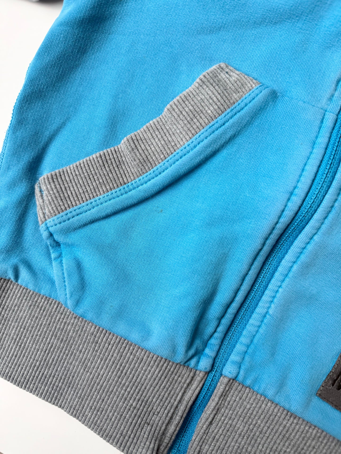 MEC Blue & Grey Zip Up Hoodie (12 Months)
