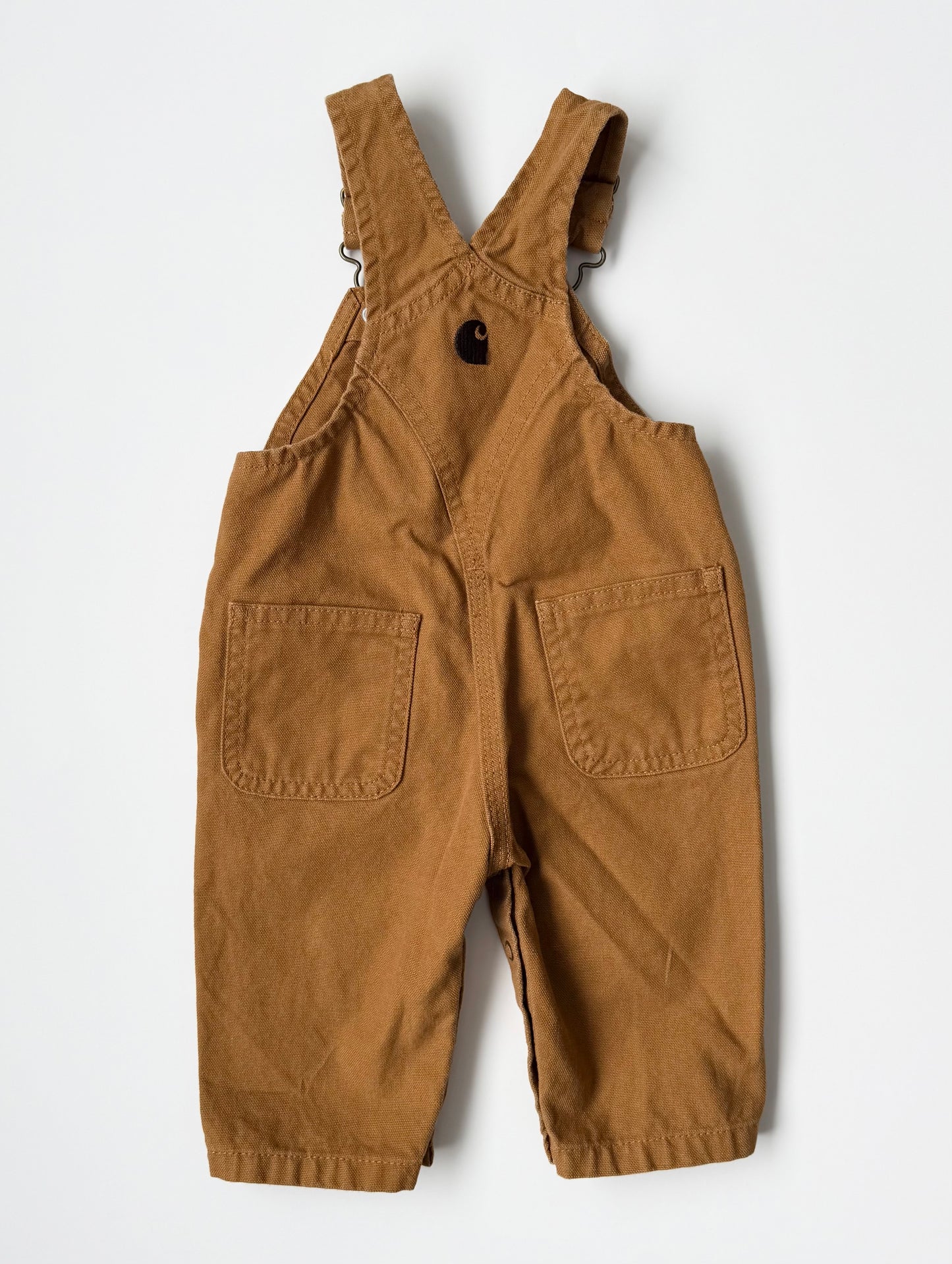 Carhartt Classic Brown Canvas Bib Overalls (3 Months)