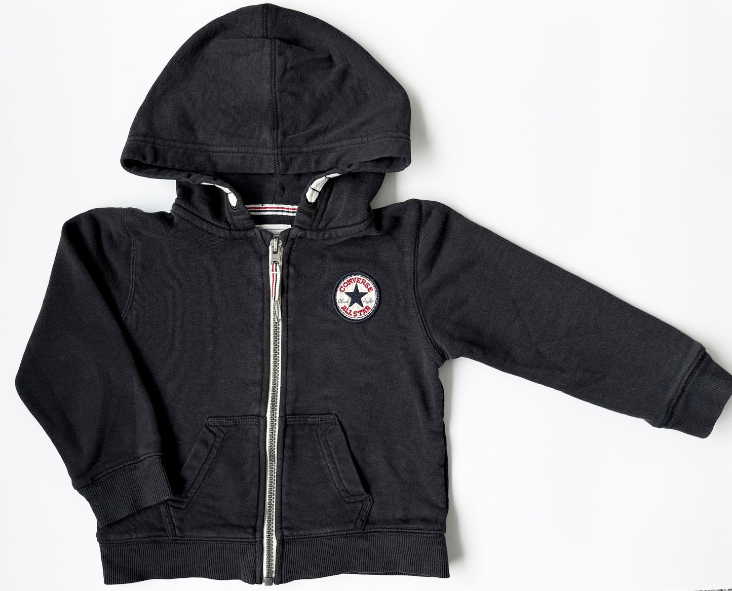 Converse All Star Black Zip Up Hoodie (2T)