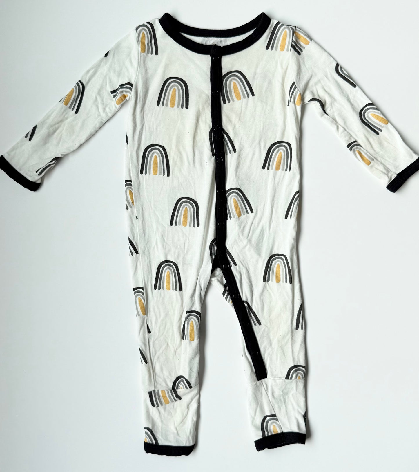 Kyte Metallic Rainbow Snap Romper (6-12 Months)