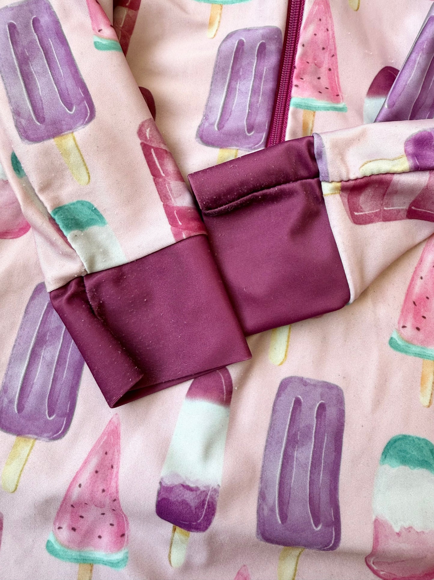 Honeysuckle Swim Purple Popsicles Full Coverage Sunsuit (12-18 Months)