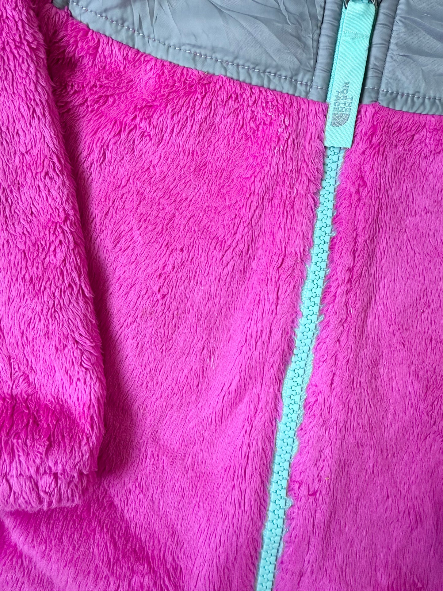 The North Face Hot Pink Oso Hooded Fleece Zip Up (12-18 Months)