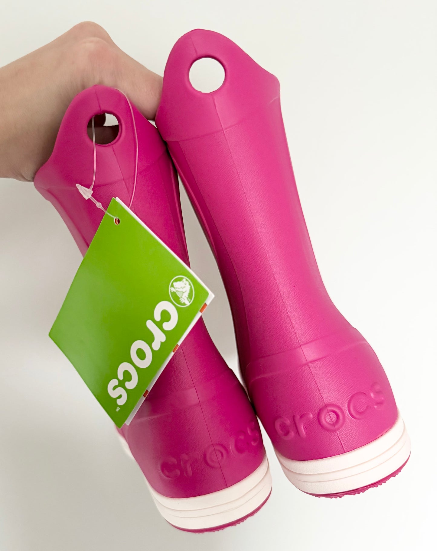 Crocs Bump It Pink Rubber Boots (J1)