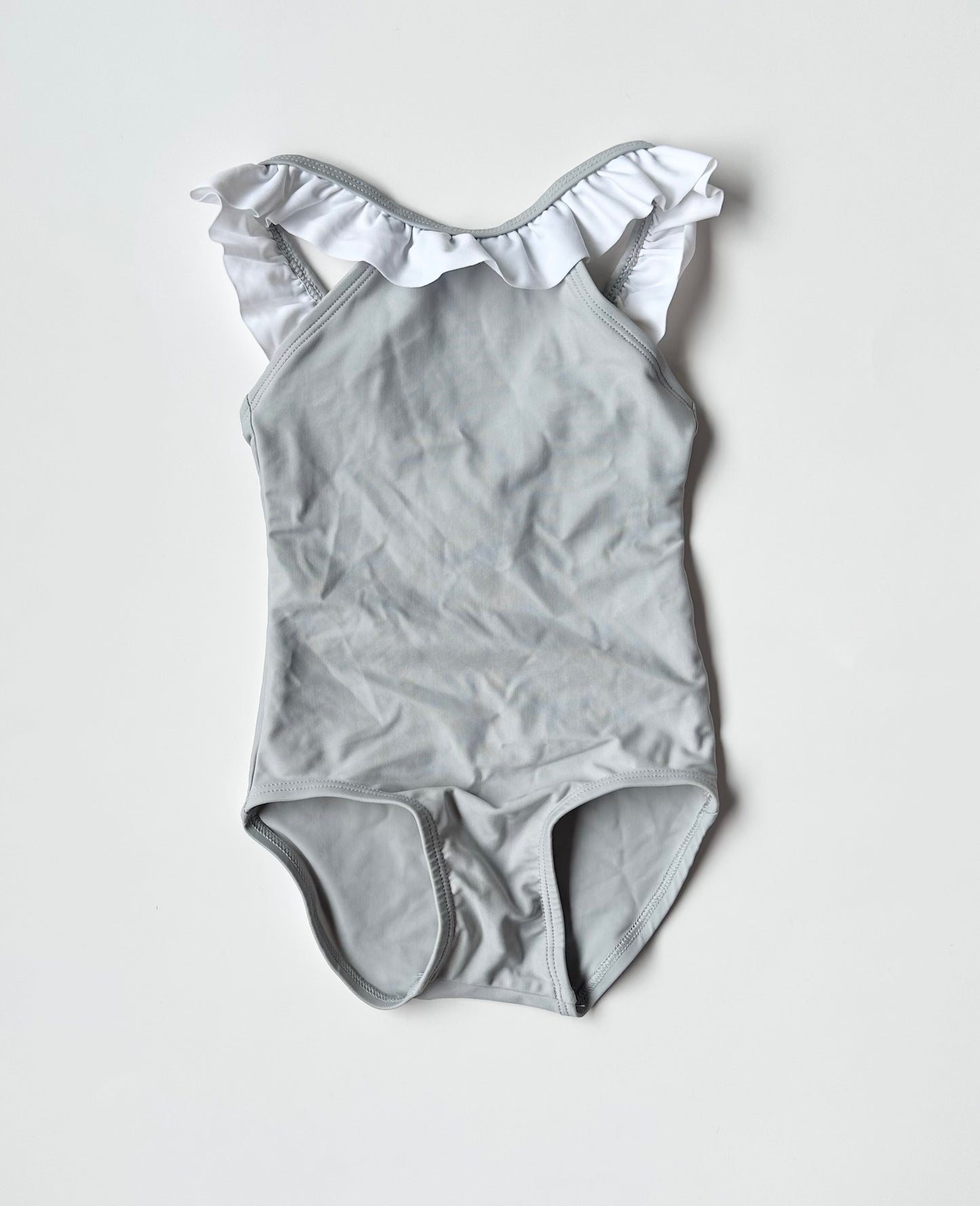 Turtledove London Slate Frill One Piece Swimsuit (6-12 Months)