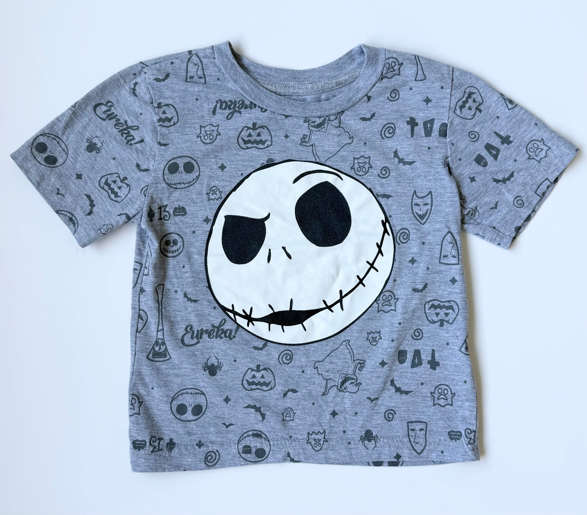 Disneys The Nightmare Before Christmas Grey Jack Skellington T-Shirt (4T)