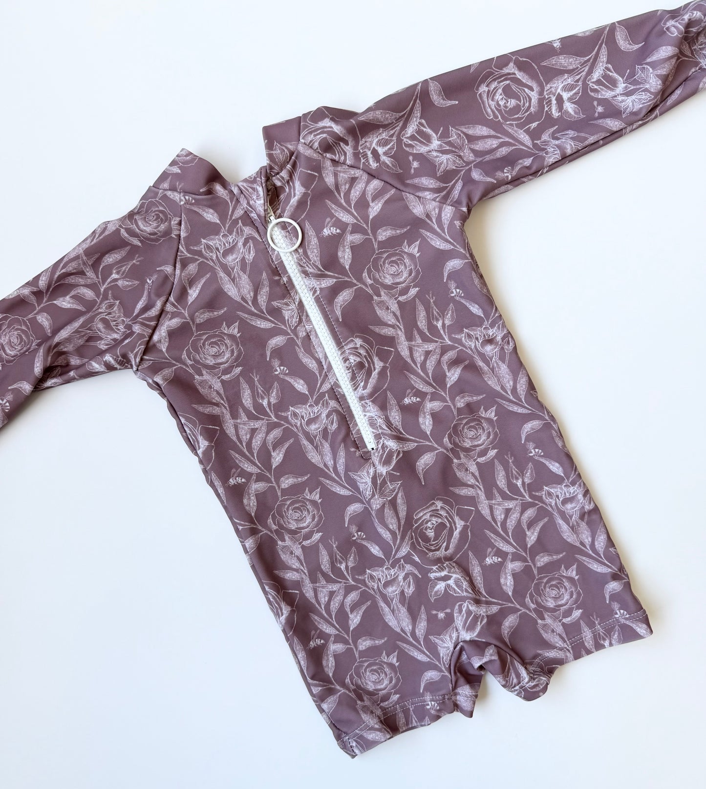Current Tyed “The Noa” Purple Floral Sunsuit (3 Months)