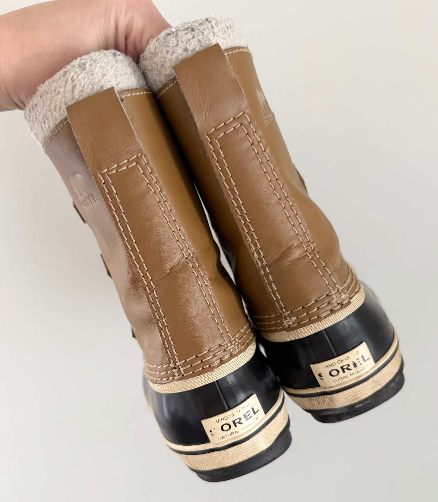 Sorel Yoot Pac Light Brown Nylon Winter Boots (US1)