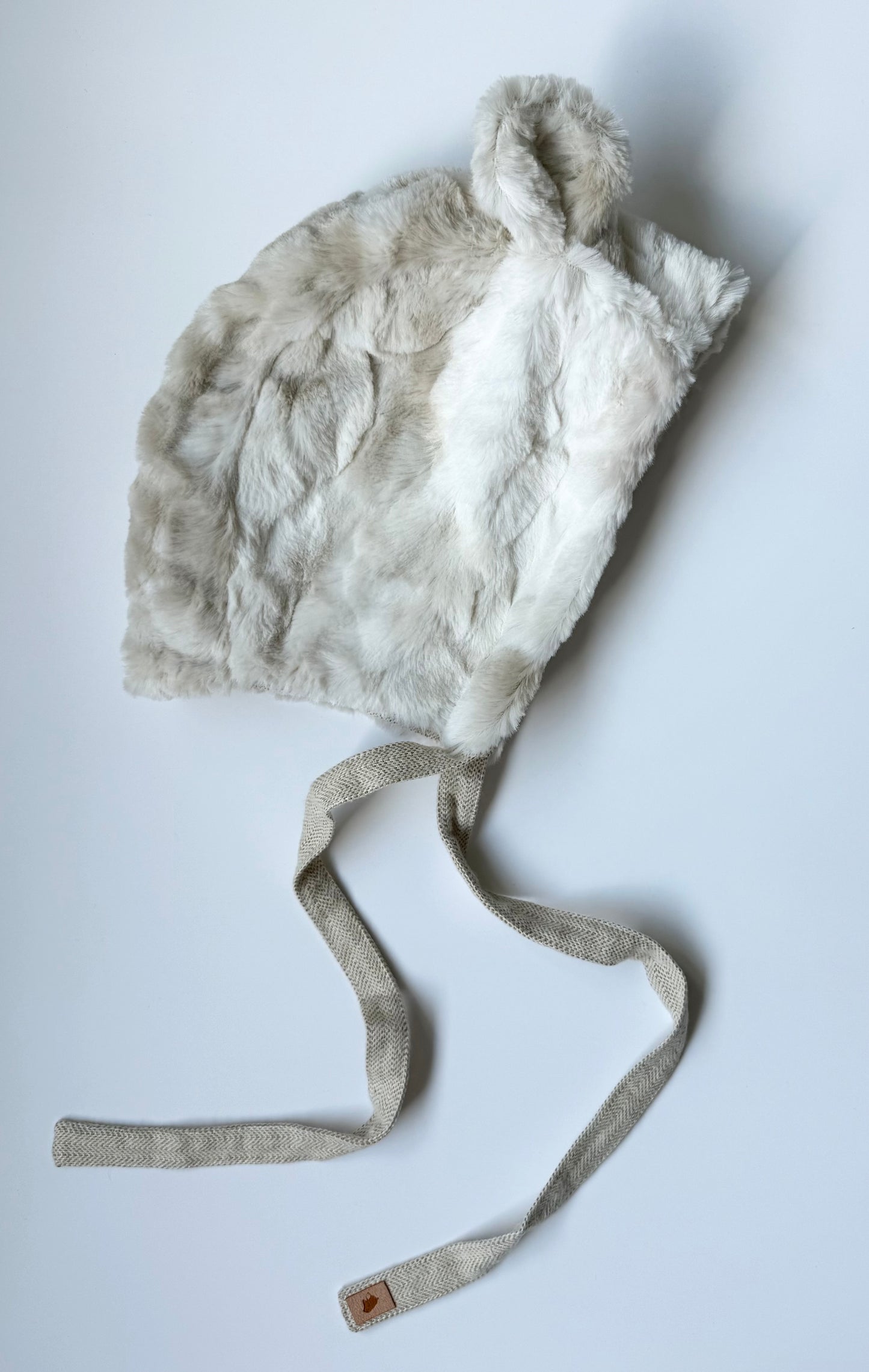 Native Fable Cream Polar Bear Faux Fur Bonnet (4/5 Years)