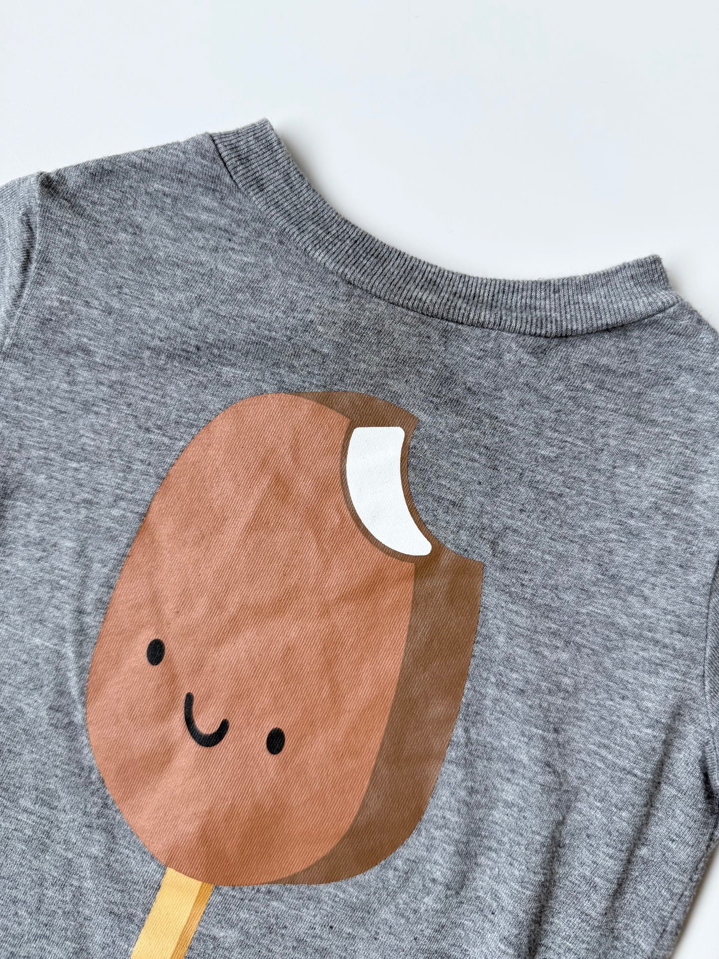 Whistle & Flute Grey Ice Cream Bar T-Shirt (6-12 Months)