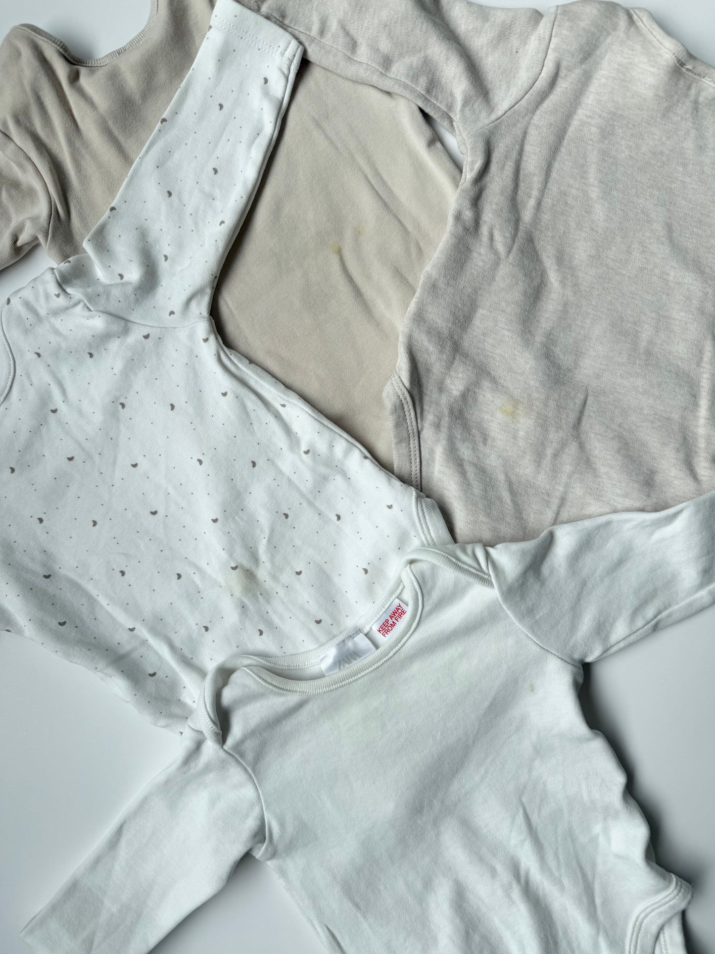 Zara Neutrals Bodysuit Bundle (1-3 Months)