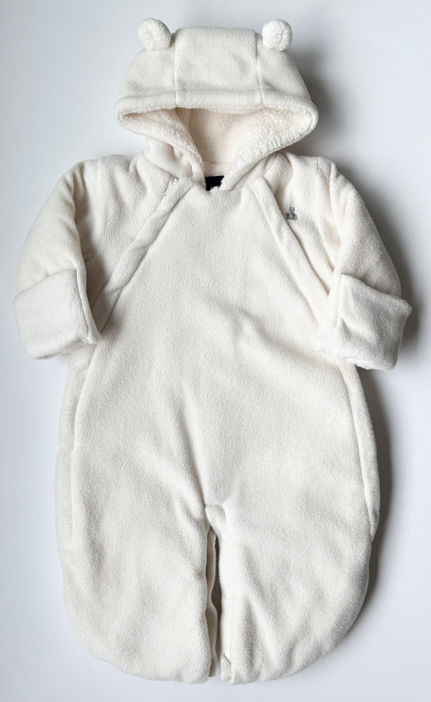 Baby Gap White Fleece Bunting Sack (3-6 Months)