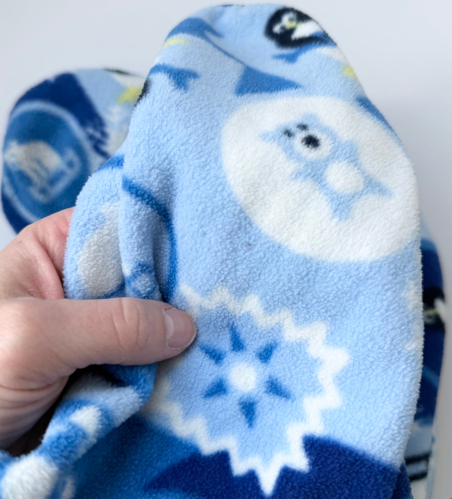 Columbia Blue Arctic Animals Fleece Bunting Suit (18 Months)