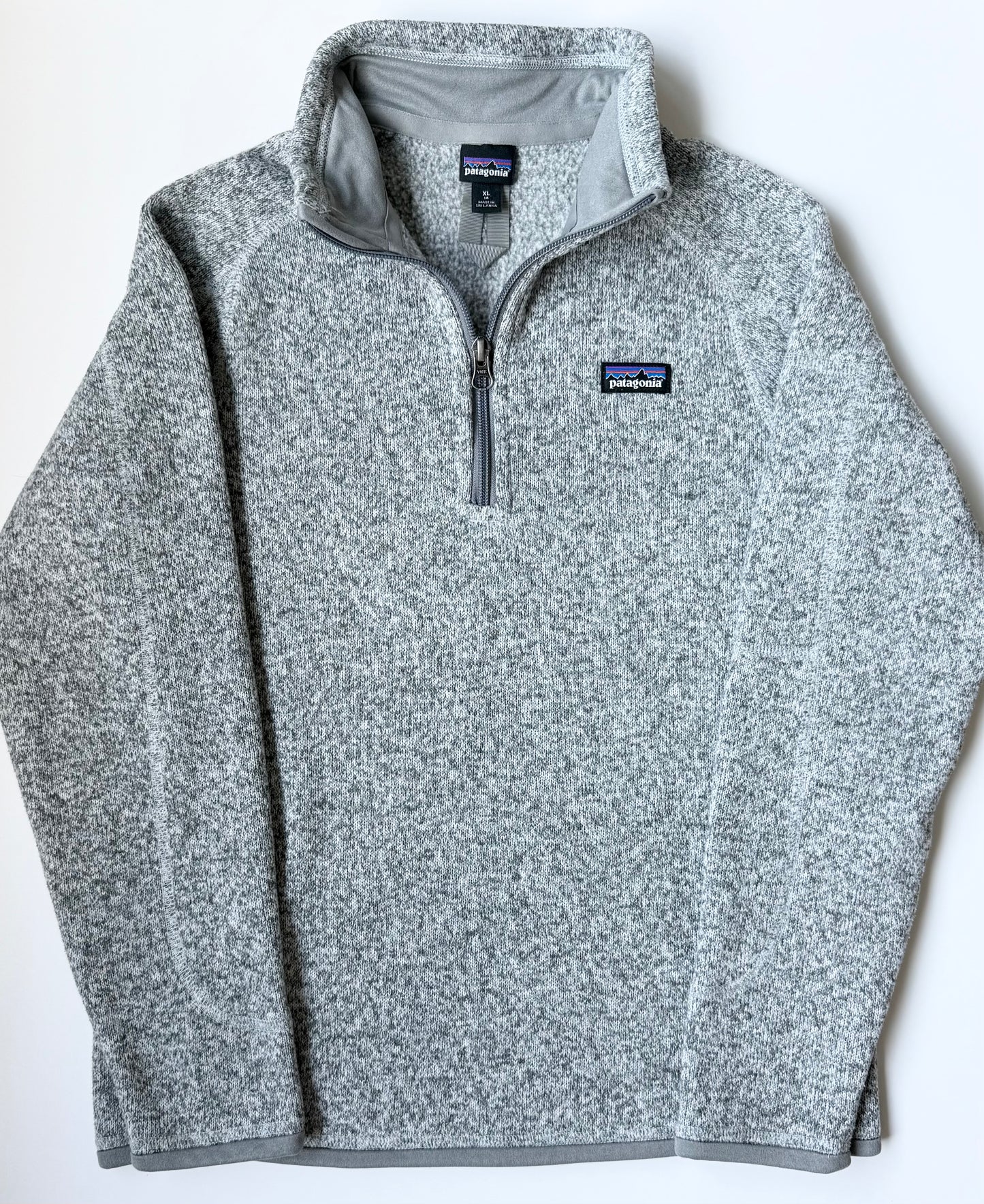 Patagonia Better Sweater 1/4 Zip Fleece in Birch White (14 Years - XL)