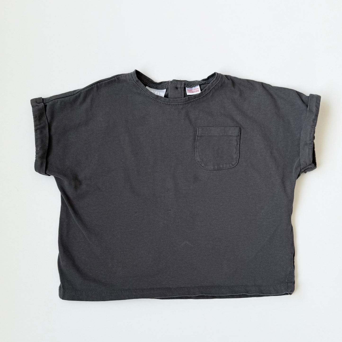 Zara Grey Boxy T-Shirt (2-3 Years)