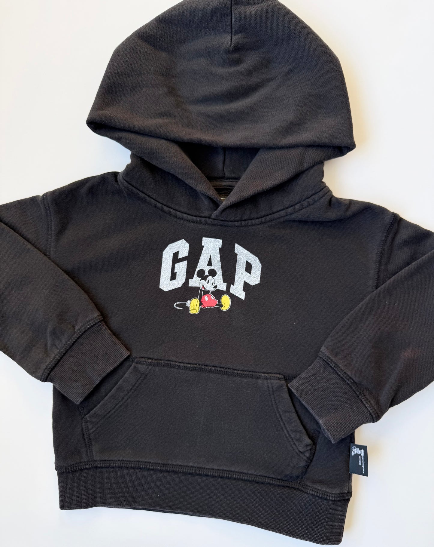 Gap x Disney Black Mickey Mouse Hoodie (3T)