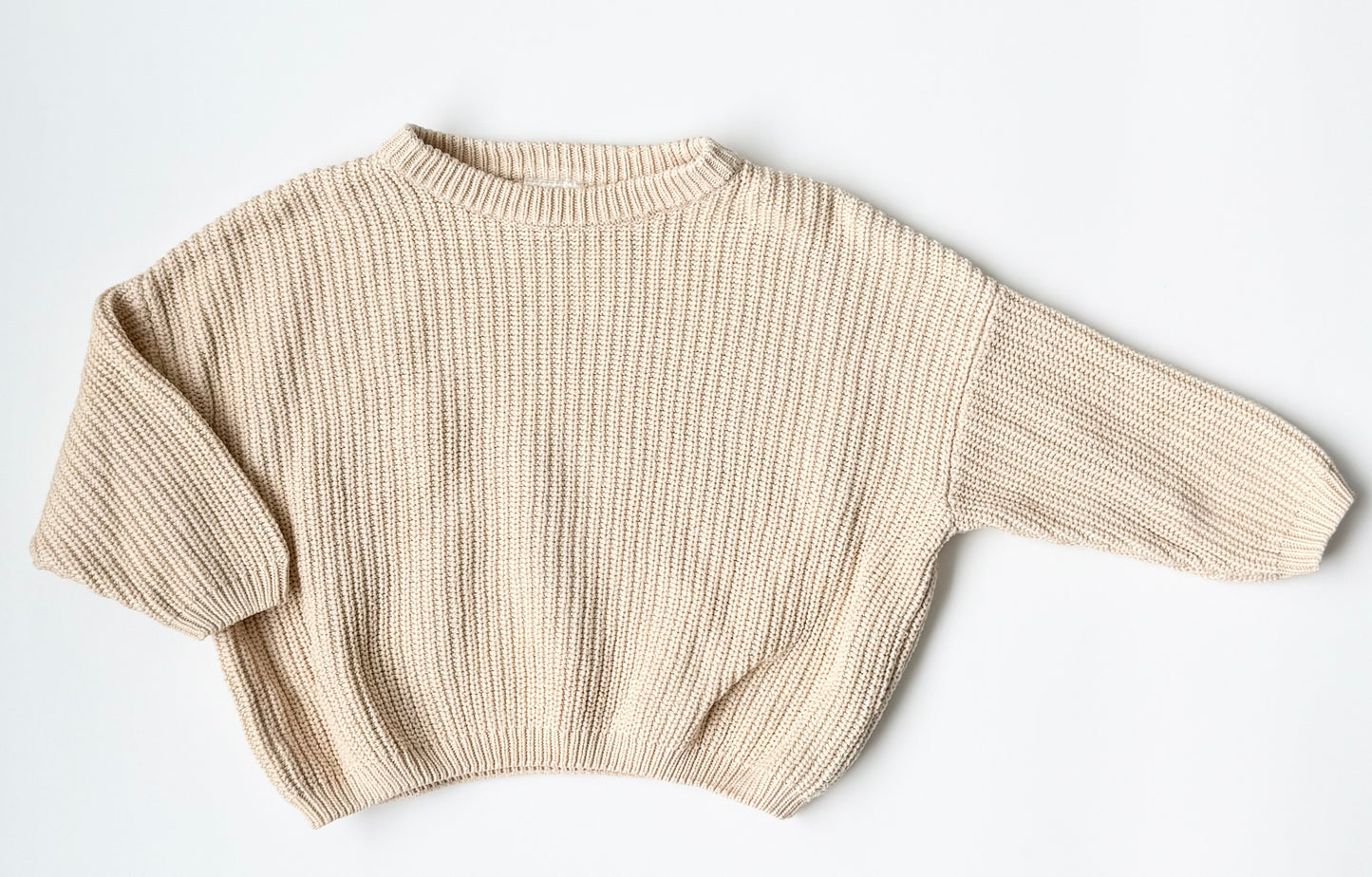 Emi & Jo Baby Beige Knit Sweater (12-18 Months)