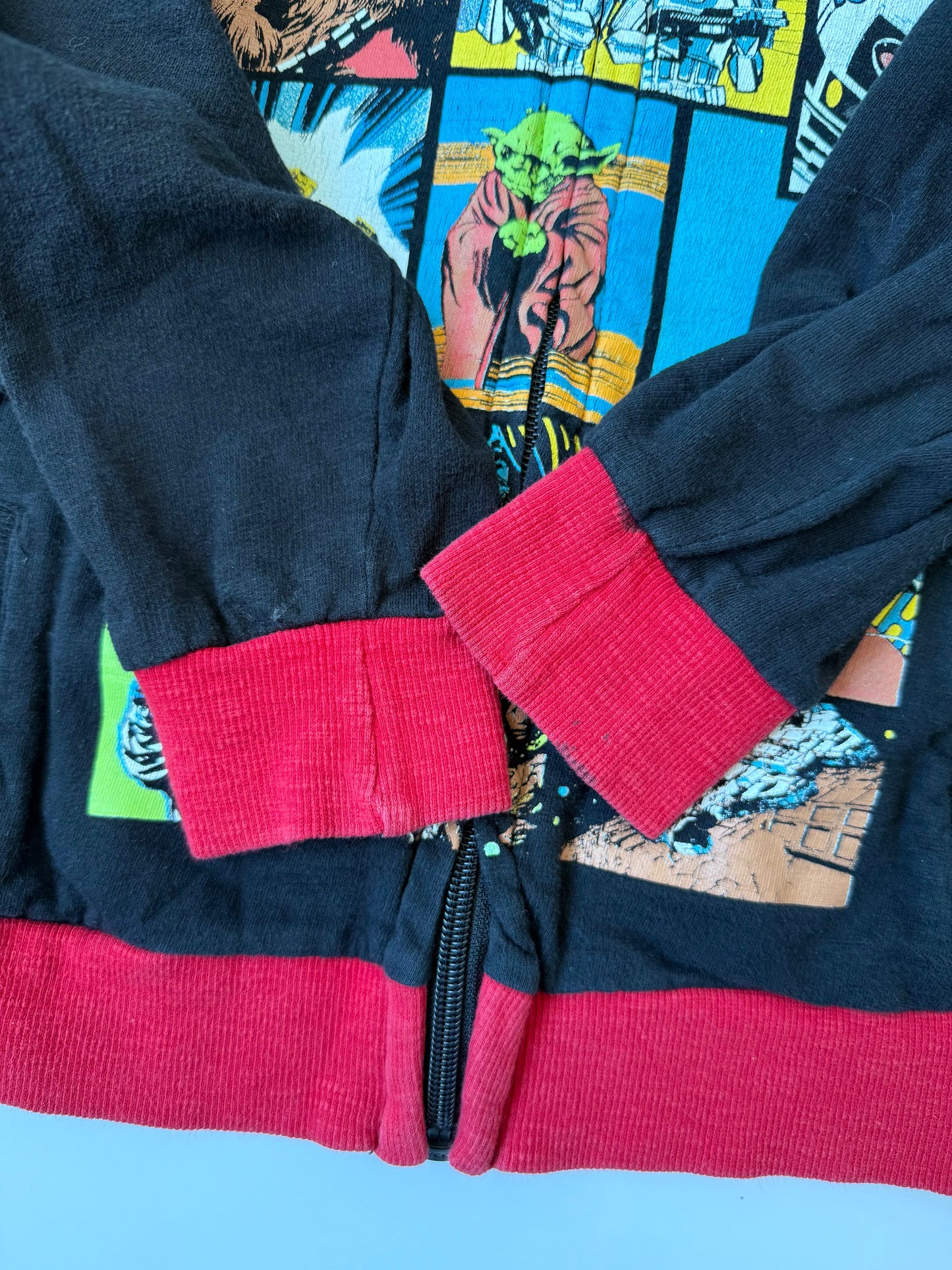 The Disney Store Black & Red Star Wars Zip Up Hoodie (4T)