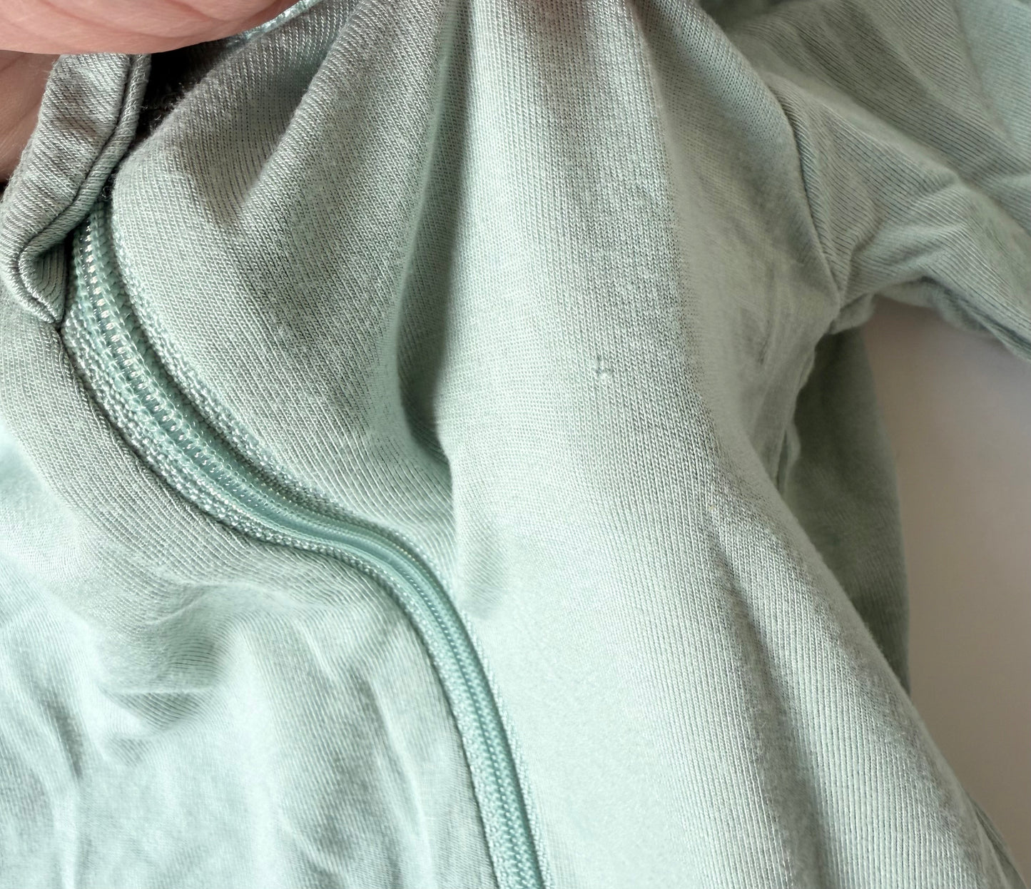 Kyte Sage Zipper Footie Sleeper (6-12 Months)