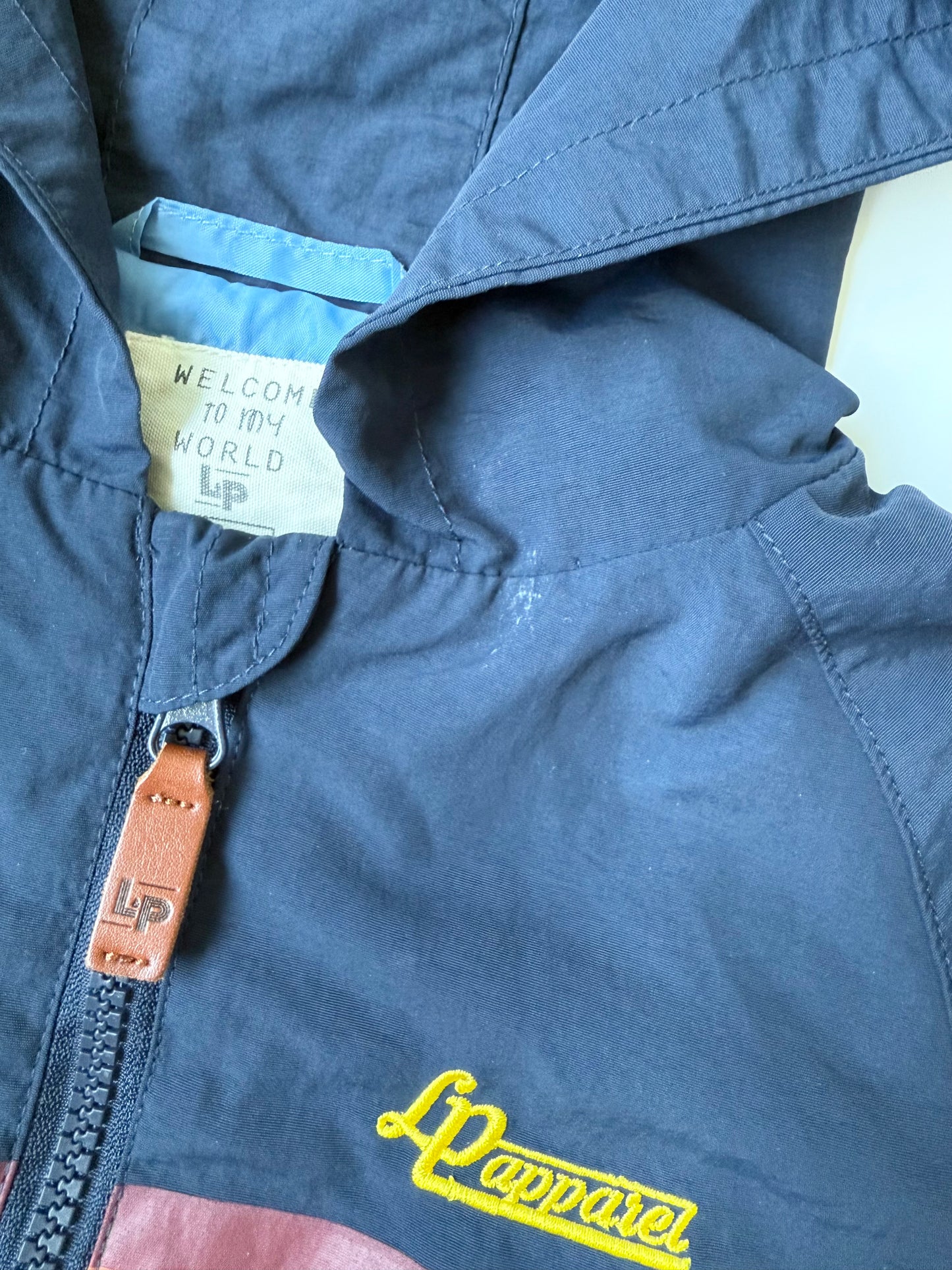 L&P Apparel Navy & Rainbow Wind Breaker (12-24 Months)