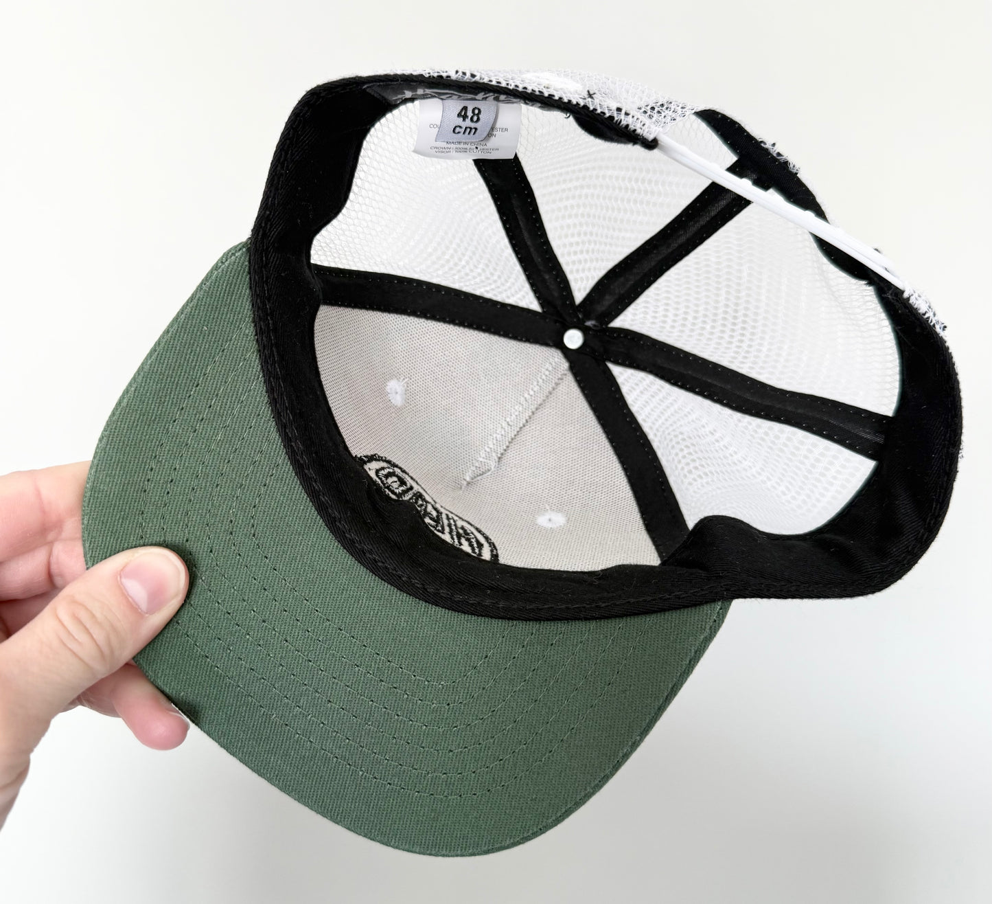 Headster Green Tie Dye Mesh SnapBack Hat (48CM)