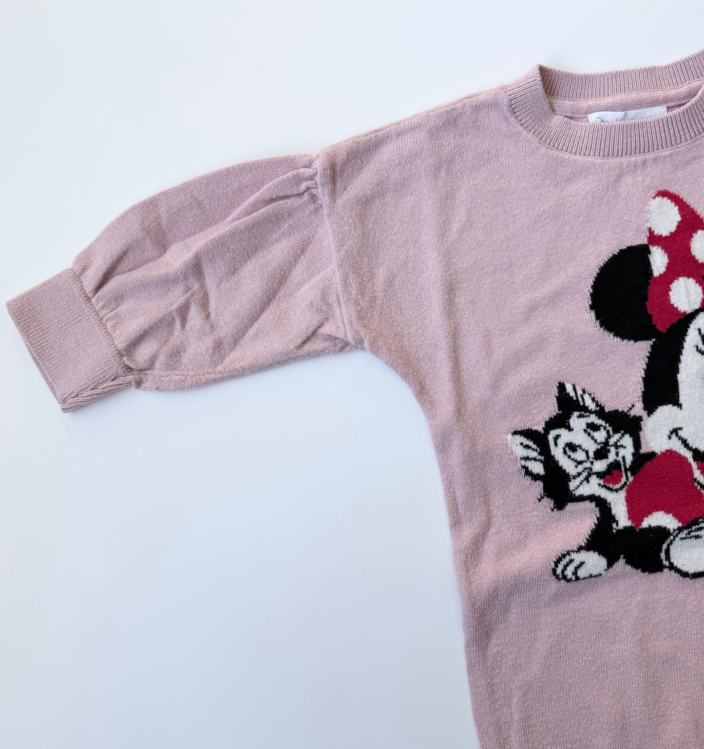 Baby Gap x Disney Pink Minnie & Figaro Knit Sweater (18-24 Months)