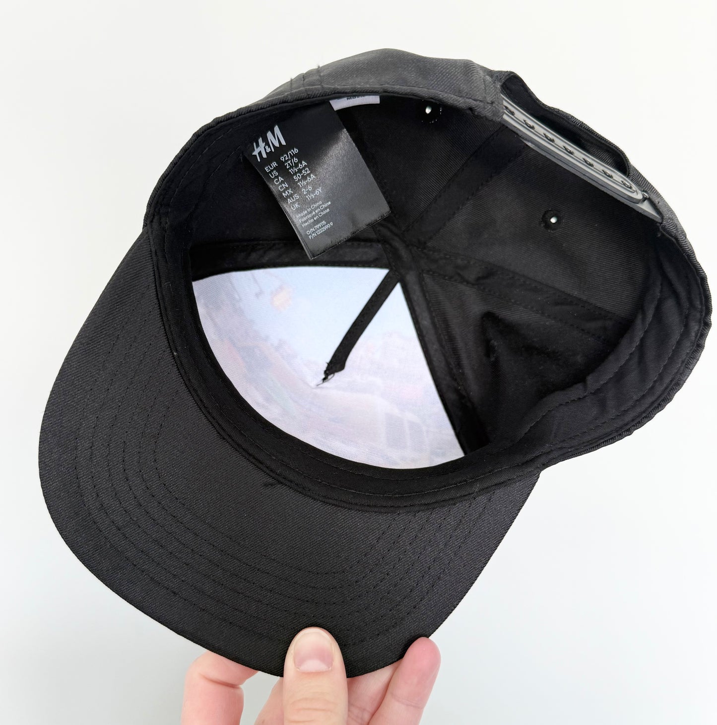 H&M Super Mario Brothers Black SnapBack Hat (2-6 Years)