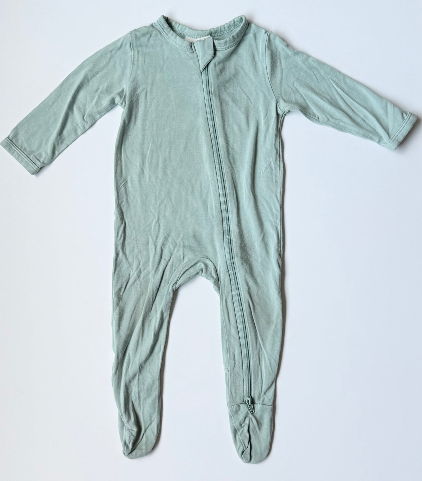 Kyte Sage Zipper Footie Sleeper (3-6 Months)