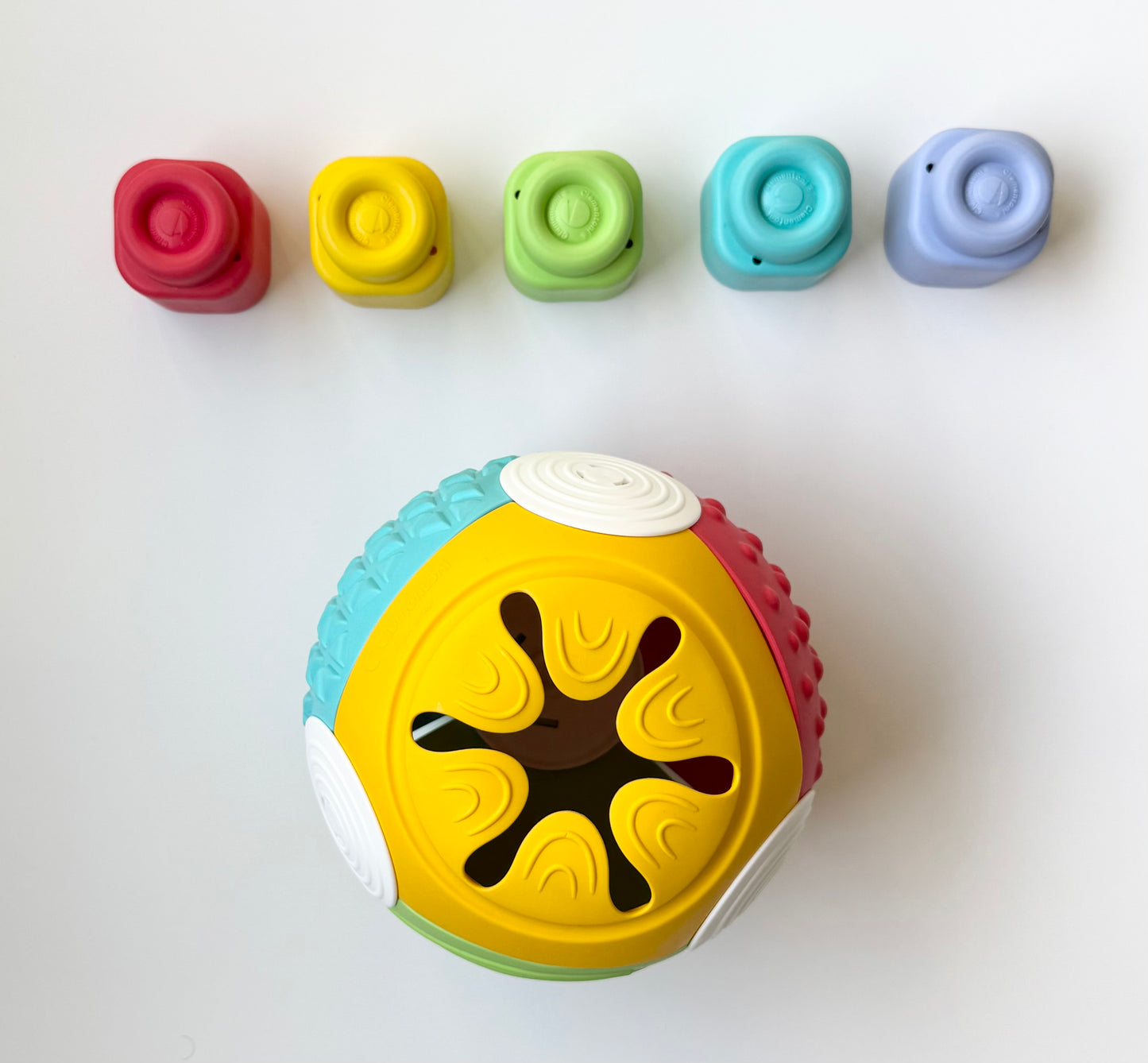Clementoni Soft Clemmy Rainbow Touch & Play Sensory Ball & Blocks