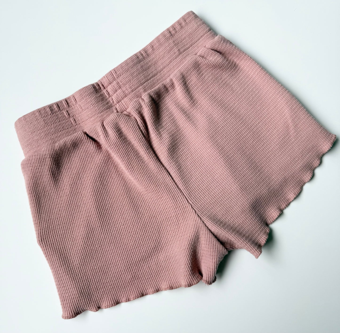Deux Par Deux Pink Ribbed Shorts (3 Years)