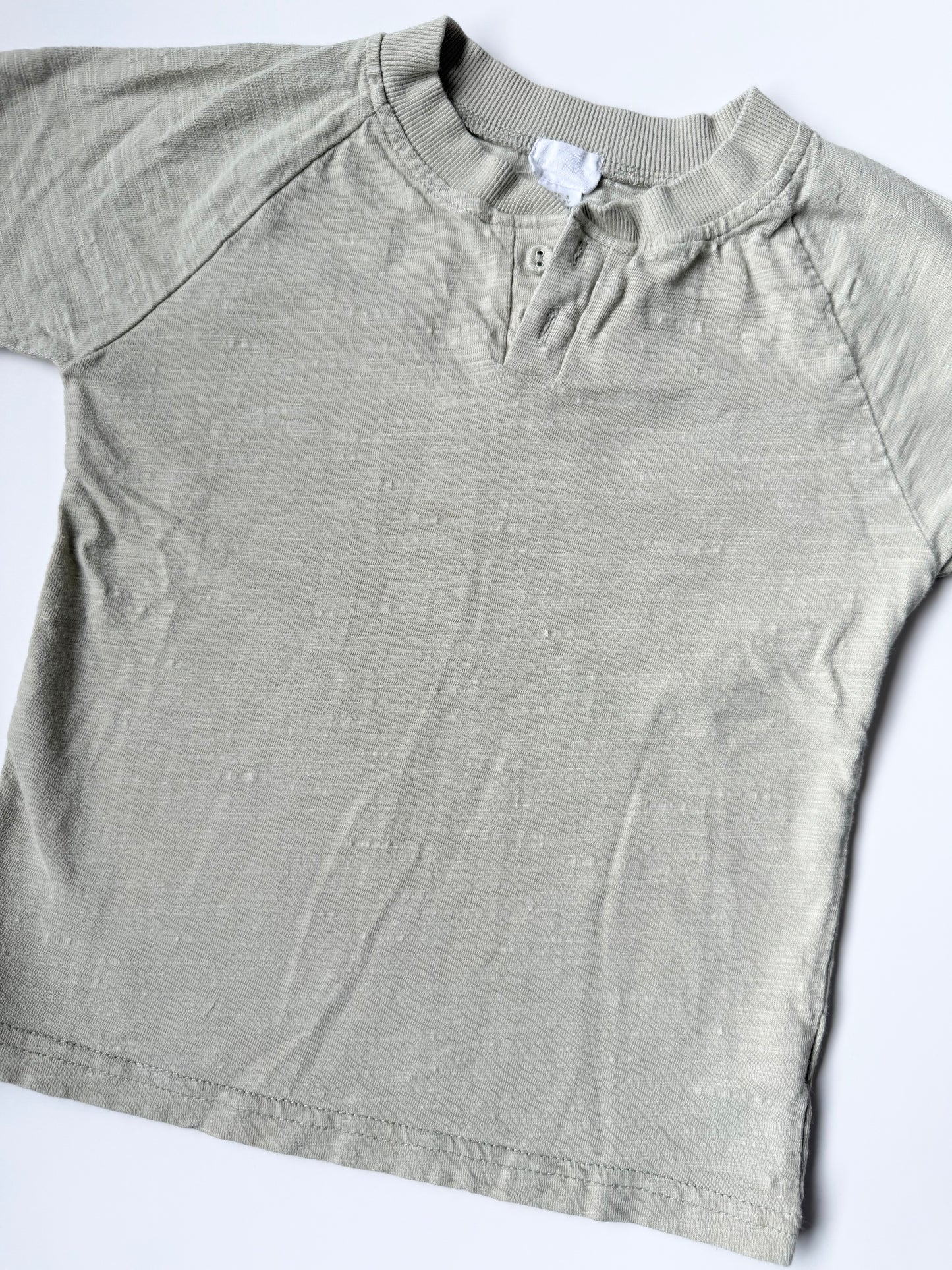 Jamie Kay Light Green Textured T-Shirt (3 Years)