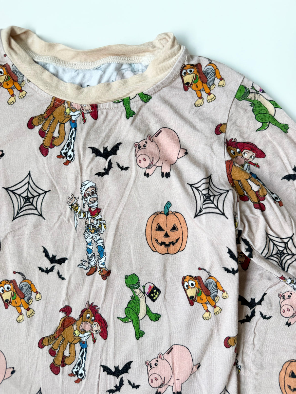 Little Beau Co. x Disney Pixar Tan Toy Story Halloween Two Peice PJ Set (2T)