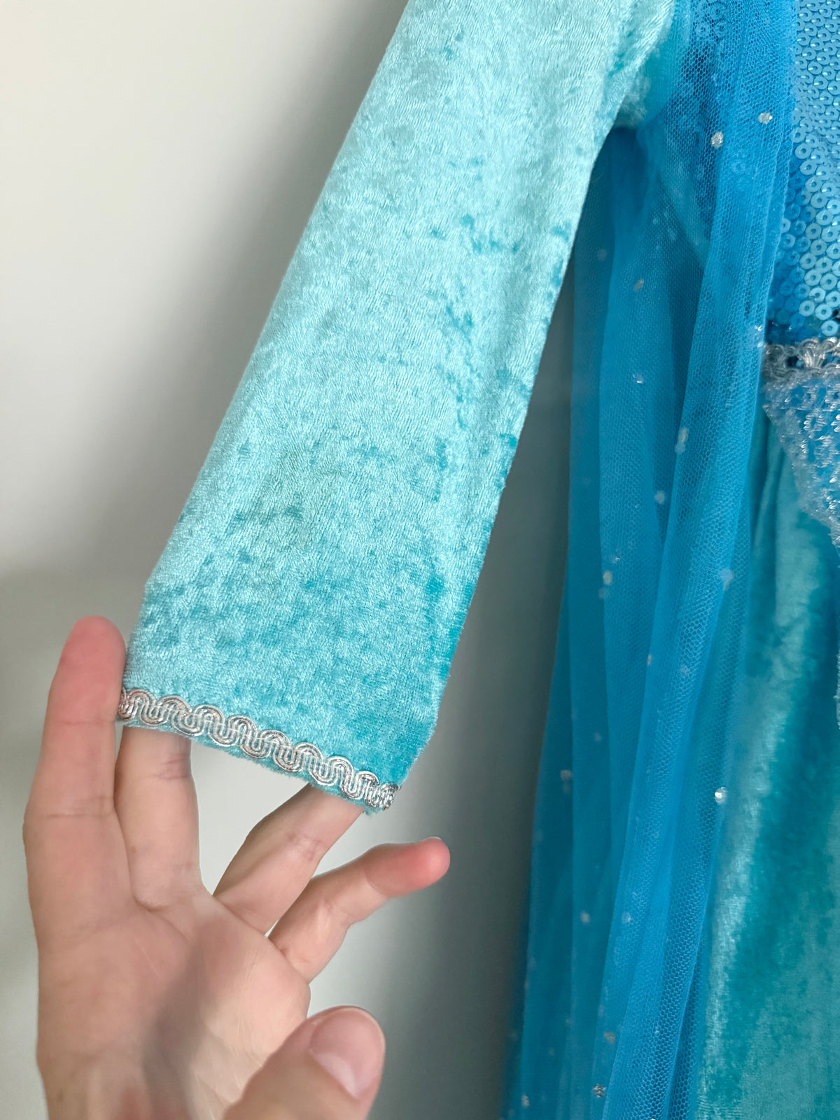 Blue Ice Queen Sparkle Costume Dress (3T)