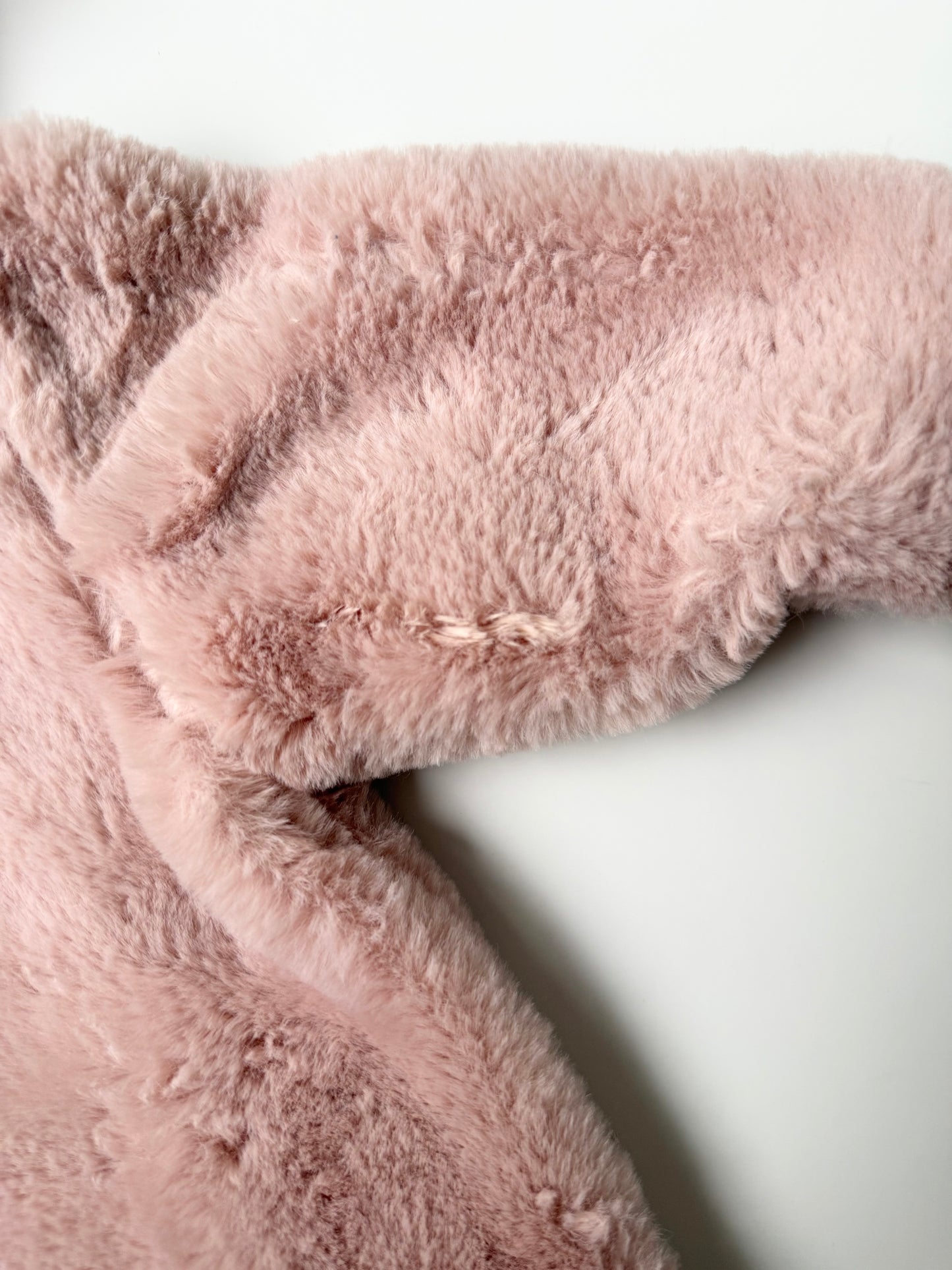 Souris Mini Pink Furry Bunting Suit (3-6 Months)