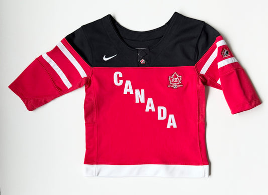 Team Canada 100th Anniversary - 2014 Nike Red & Black Hockey Jersey (18 Months)