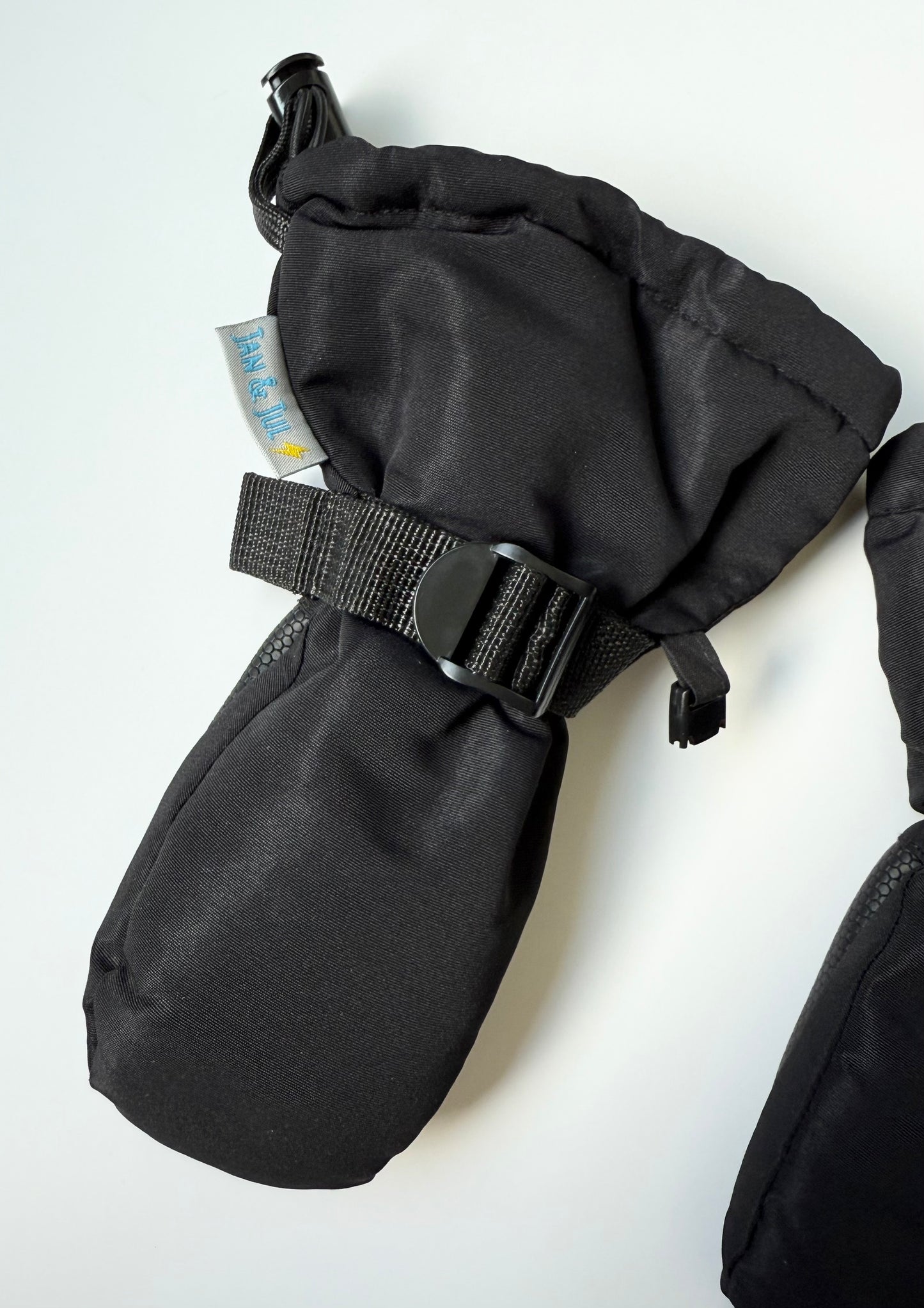 Jan & Jul Black Fleece Lined Toasty Dry Mittens - Extra Small (0-2 Years)