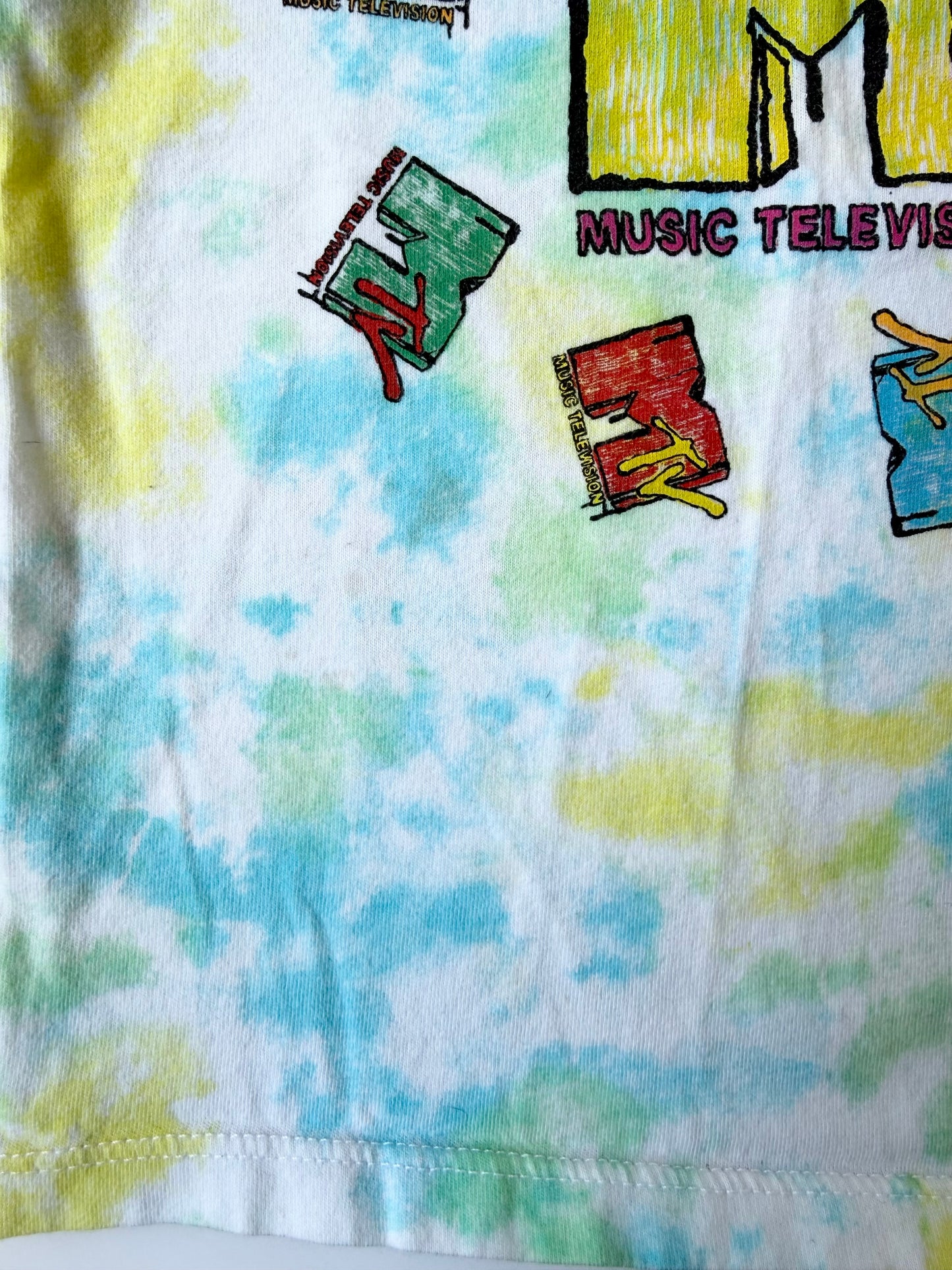 MTV Yellow & Blue Tie Dye T-Shirt (2T)