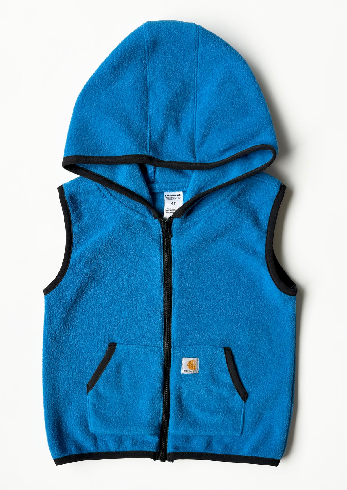 Carhartt Blue Fleece Hooded Vest (3T)