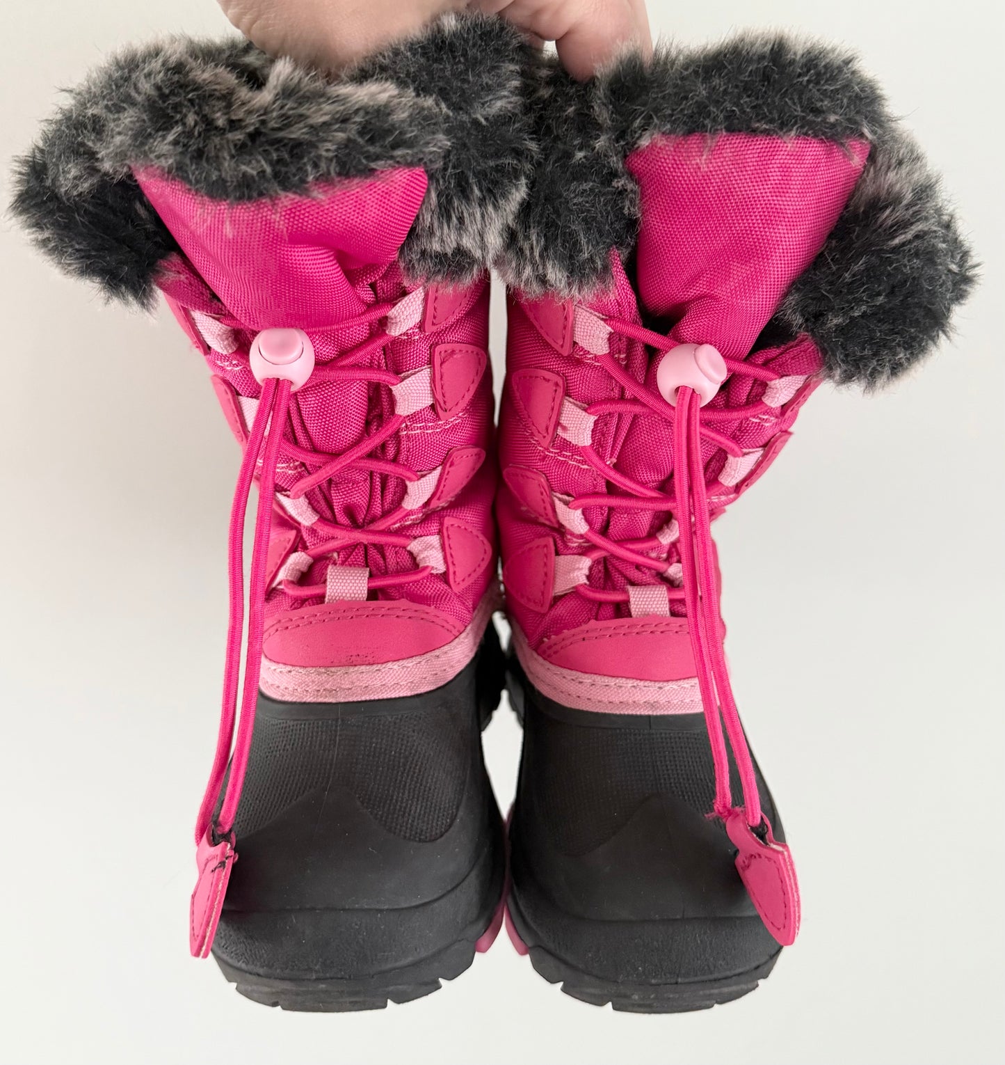 Kamik Snowgypsy 3 Pink & Fur Trim Taller Winter Boots (9)