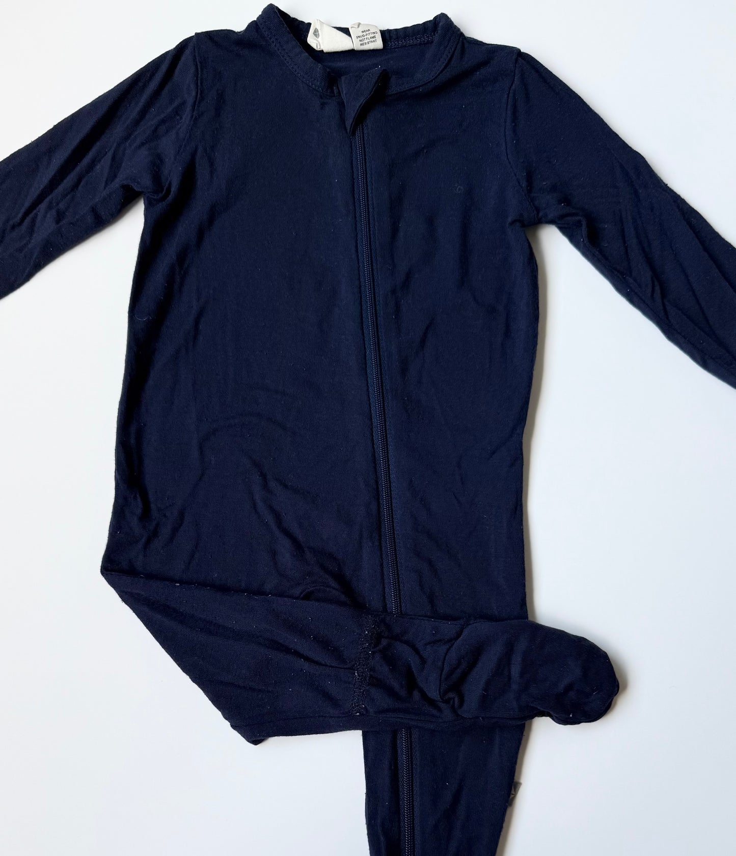 Kyte Navy Zipper Footie Sleeper (3-6 Months)