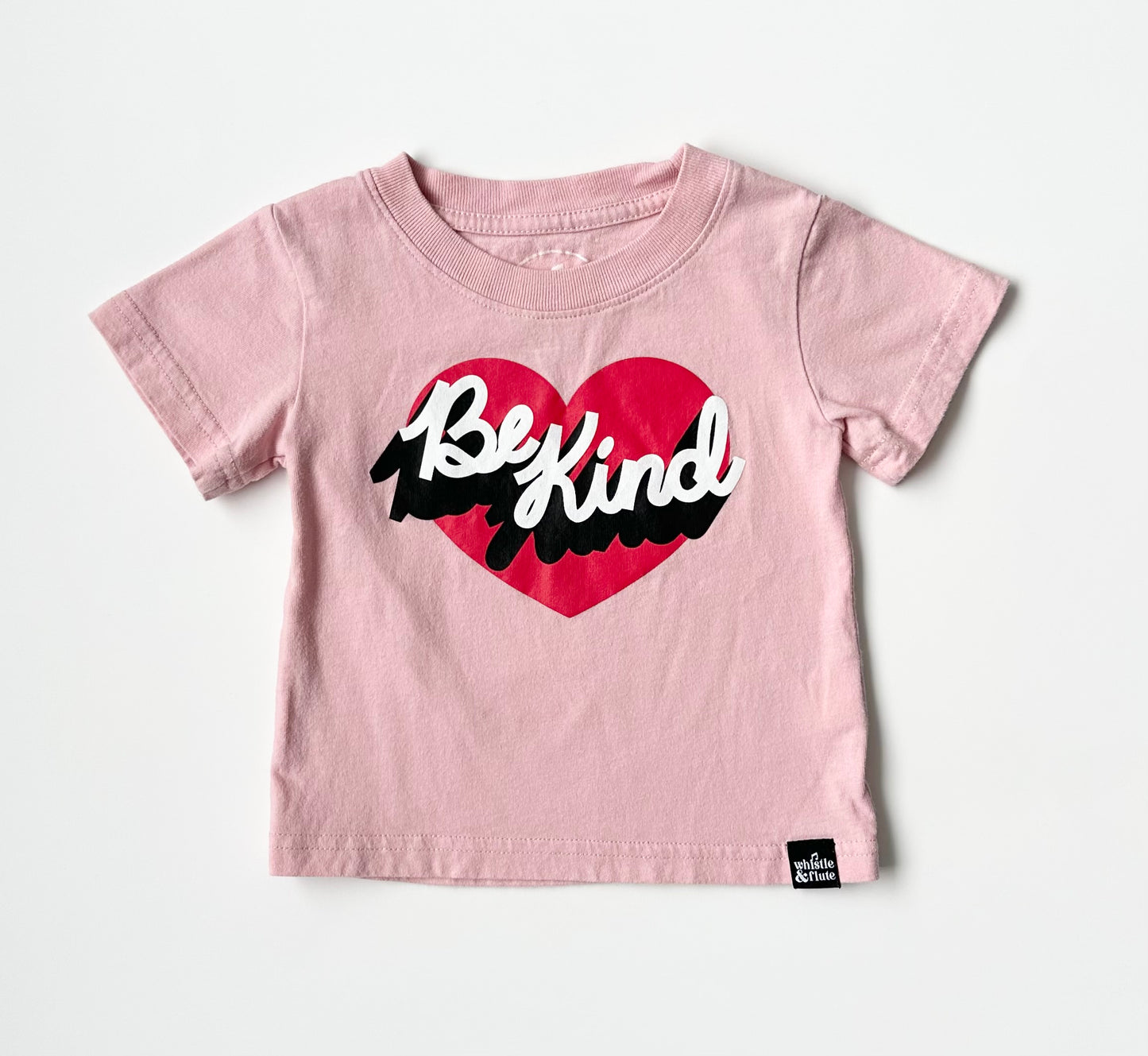 Whistle & Flute Pink “Be Kind” Heart T-Shirt (12-18 Months)